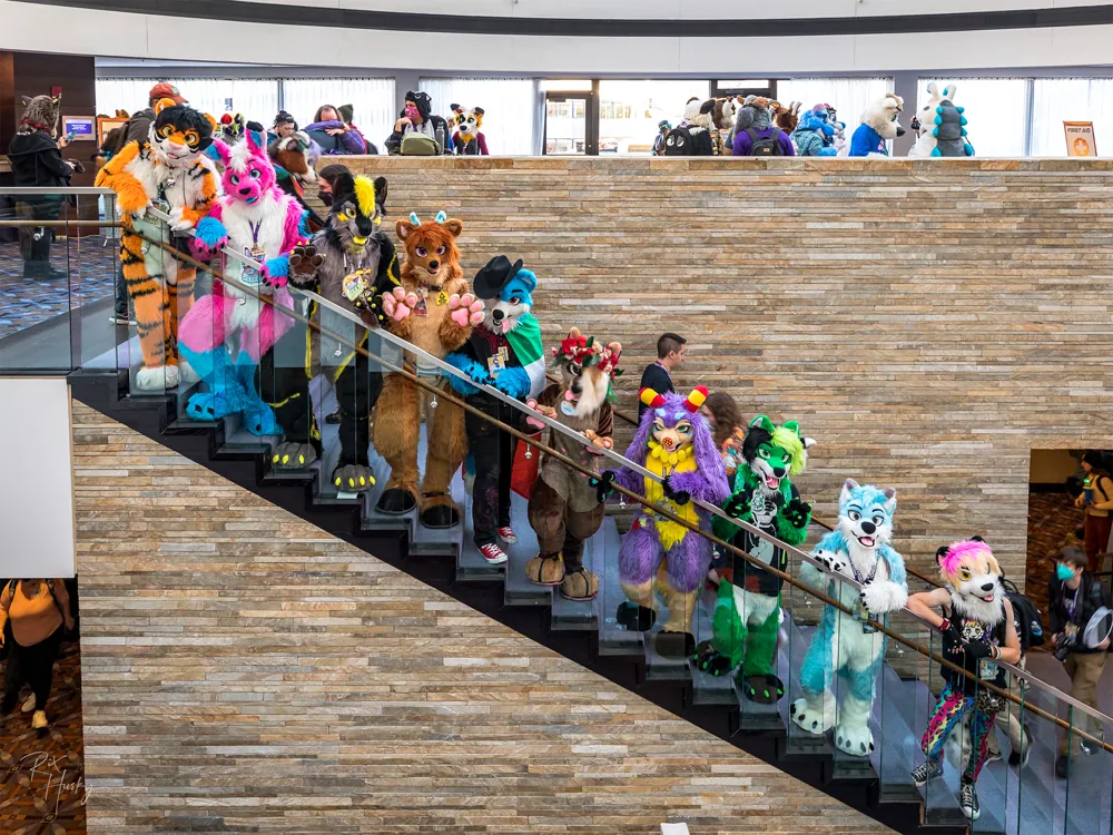 Daza’s Fursuit Family at Midwest FurFest 2023